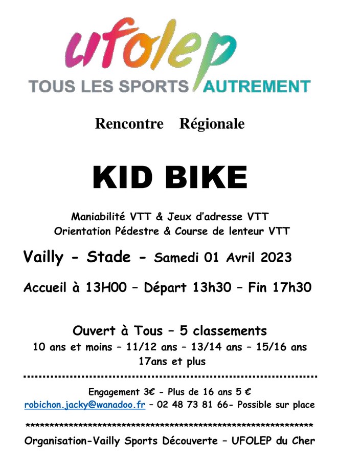 Rencontre Régionale KID BIKE